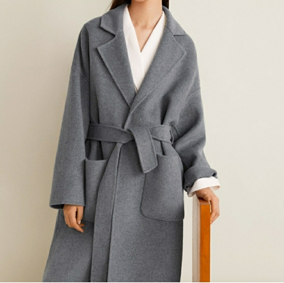belted oversized coat